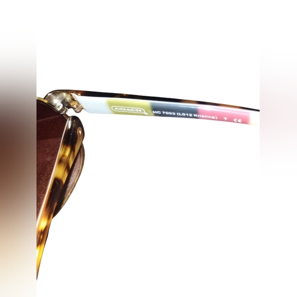 Coach Tortoise Shell Sunglasses - Picture 2 of 3